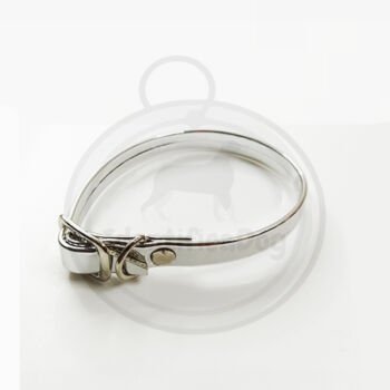 Collar Cuerina Sintético - Plata