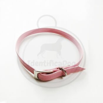 Collar Cuerina Sintético - Rosado